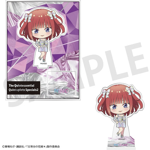 『五等分の花嫁*』ミニアクリルスタンドプレート 中野二乃